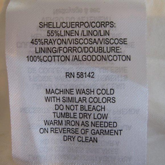 Gal Meets Glam Linen Blend Block Print Loretta Dress NWT - Picture 14 of 15